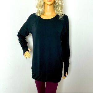 Athleta Tunic Sweatshirt – Black – Size M